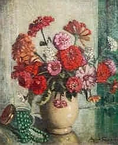 Fiori e perline verdi